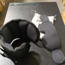 Travel Pillows for Airplanes, Airplane Pillow for Long Flight, Airplane Head Strap with Eye Mask for Sleep, Travel Neck Pillow for Car Road Trip, 360 Support Headrest, Stop Bobblehead, Black