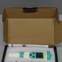 Pool Salt Tester & Chlorine Meter, Pool pH Tester 7 in 1 FAC Digital Salinity Tester for Saltwater Aquarium Sodium Chloride Swimming Pools Hot Tubs Spas (Light Green)