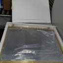 24x24 Inch Square Bathroom Vanity Mirror for Wall Mounted Over Sink Farmhouse Rustic Matte Brushed Gold Barn Door Mirrors Foyer Entryway Decor