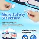 Vvinca Toddler Swim Vest for Kids 13-30-50 lbs Boys Girls Puddle Kids Jumper Toddlers Pool Floaties Jacket with Adjustable Crotch Strap Sleeves Shoulder for 1-5 Years Old Baby Infant Learn to Swimming (02 Deep Blue Whale)