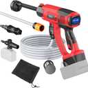Cordless Pressure Washer Compatible with Milwaukee 20V Battery, Ecarke 800 PSI Portable Handheld Power Washer with 6-in-1 Nozzle Foam Cannon for Car Floor Fence Wall Cleaning (Tool only)