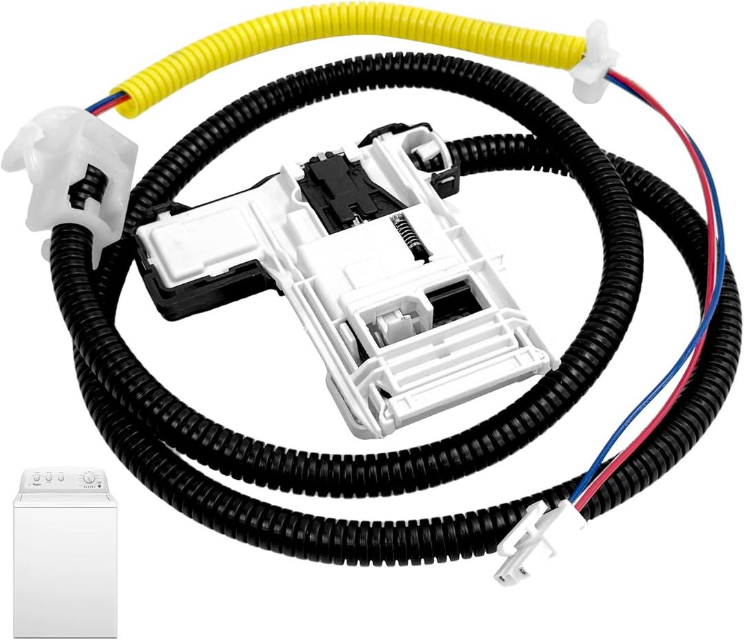 Washer Lid Lock Replacement For Maytag MVWC465HW0 MVWC465HW1 MVWC465HW2 MVWC555DW1 MVWC565FW0 MVWC565FW1 MVWC565FW2 MVWX655DW1 MVWX655DW2 MVWX700AG0 Washing Machine