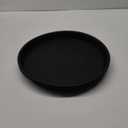 4 Pack of 16 inch Plant Saucer (13.5" Base), Heavy Duty Plastic Plant Tray for Pots, Flower Water Trays for Indoors, Bird Bath Bowls, Plant Drip Saucers for Planter 14"/15"/16" (Black)