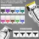 Hatteker Hair Clipper for Men IPX7 Waterproof Cordless Barber Clipper for Hair Cutting Kit with T-Blade Trimmer Beard Trimmer Clipper Professional USB Rechargeable