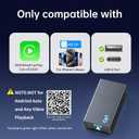 Wireless Carplay Adapter for iPhone - Plug & Play Convert Wired to Wireless CarPlay for Cars from 2016 and iOS 10+, No Latency Mini USB Type A Black