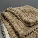Mitid Sofa Cover Fuzzy Couch Cover for Pet, Couch Covers for Dogs Washable Non-Slip Sofa Slipcover Cushion Protector Pets Friendly Mat Brown (27.6" x 59.06", Coffee)