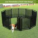 Heavy Duty Tube Dog Playpens,Dog playpen Outdoor for Large Dogs,Puppy Play Pen for Indoors,40" H 8 Panels