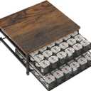 Coffee Pod Holder For Counter, Coffee Pod Drawer for K Cup Storage Drawer Holder, 72 Capacity Pods Storage Organizer Cups Capsule with Sliding Baskets for Coffee Station, Black