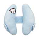 StoHua Adjustable Baby Head Neck Support Pillow,Baby Travel Pillow Cushion for Car Seat,Stroller Headrest Pillow for Infants,Head and Neck Support Pillow for Pushchair,Blue