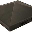 Nuvo Iron Pyramid Post Cap, 6" x 6",Black