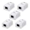 Surface Mount Box Cat Single Port Mount Box Desktop Information Network Junction Boxes 5 Pack