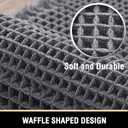 H.VERSAILTEX Upgraded Waffle Bath Mat Super Absorbent Non Slip Bath Rugs for Beside Tub, 24" x 36", Grey