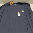 Carhartt Men's Dearborn Loose LS T-Shirt (XX-Large, Dark Blue)