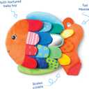 Melissa & Doug Ks Kids, Flip Fish Stuffed Animal, Soft Baby Book, Multi-Textured Squeaking & Crinkling Infant Sensory Toys for Babies with Baby Mirror, Tummy Time Toys for Infants Ages 09 Months