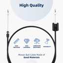 Ximoon 7101395YP Bail Cable Compatible with Briggs and Stratton Mower Control Cable, 7800802 Mower Control Cable Replacement Universal Push Lawn Mower Part 7800165 7800189 7800190 7800228 7800229