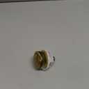 Dual Flush Toilet Push Button Round Shape Toilet Switch Gold Black for Concealed Cisterns Bathroom Toilet Accessories(Gold)