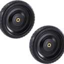 Gorilla Carts 2-Pack 13 Inch No-Flat Replacement Tires, 300 lb Capacity Each  Solid Polyurethane, 2.16 Hub, 5/8 Bore  Fits Lawn & Garden Utility Wagon, Hand Truck, Air Compressor, Pressure Washer