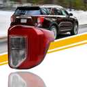 Dasbecan Right Passenger Side Tail light Compatible With 2020-2024 Ford Explorer Halogen+LED Rear Light Replace# LB5Z13404F FO2801275