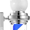 45'' Silver Barber Pole Light