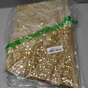 XmasExp Christmas Tree Collar, 33.5 inch Sequin Tree Skirt Stand Base Cover for Home Decor, Large Size 6 Piece Gold