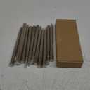 Brown Tall Taper Candles Spiral Candle Sticks,Unscented Pastel Candle for Holiday,Wedding and Home Decoration,10inch,12 Pack(E-Gradient Brown)
