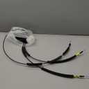 Motoforti Front Left Side Door Latch Actuator with Cable Assembly Fit for Nissan Pathfinder L4 2.5L V6 3.5L - Pack of 1 Black Long-lasting