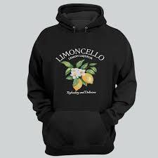 SweatyRocks Women's Drawstring Lemon Graphic Hoodies Fleece Sweatshirts Fall Fashion Pullover Sweaters (Light Grey)