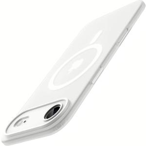 JETech Matte Case for iPhone 17 Air Compatible with MagSafe, Camera Lens Full Protection, Shockproof Translucent Frosted TPU Soft Phone Cover, Anti-Fingerprint, 6.5-Inch Display (Frosted Clear)