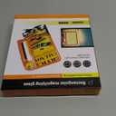 5X 10X Full-Page Magnifying Glass with Light, Rechargeable Handheld Magnifier with 3 Light Modes, 48 Lights, Clean Cloth Ideal Gift for Seniors Reading Books Inspection