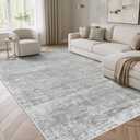6x9 Rugs for Living Room, Neutral Abstract Washable Rug Grey
Machine Washable, Stain Resistant, Soft Low Pile, Non Slip Backing, Pet&Kid Friendly,Neutral Modern Abstract Home Decor