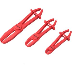 DURATECH 3-Piece Hose Pinch Clamp Plier, Pinch Pliers, Line Clamp Pliers Set for Fuel, Brake and Radiator Hoses