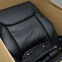 Amazon Basics Classic Puresoft PU Padded Mid-Back Office Desk Chair with Armrest, Easy Assembly, Sturdy Metal Base, Wheels, 275lb Support, 26"D x 23.75"W x 42"H, Black
