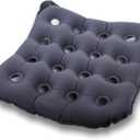 Inflatable Seat Cushion, Portable Air Seat Chair Cushions for Pressure Relief Breathable Waffle Square Seat Pad for Home Car Wheelchairs Office Chairs and Airplanes (1 Pack)