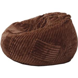 Soft Bean Bag Chair Cover No filler Sofa Cover Storage Bean Bag Cover Organizing Children Plush Toys (Coffee, Large)
