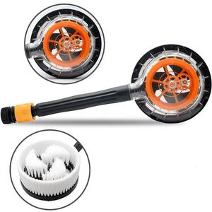 Car Pressure Wash Brush, Water-Powered Rotate Cleaning Brush for Car Home Cleaning