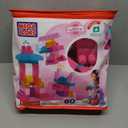 MEGA BLOKS First Builders Toddler Blocks Toys Set, Big Building Bag Collection with 80 Pieces and Storage, Pink, Ages 1+ Years