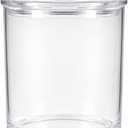 ForPro Clear Acrylic Apothecary Jar with Lid, 60 Oz Shatterproof Bathroom Vanity Organizer, Cotton Ball Holder, Qtip Storage Container Canister for Kitchen, Laundry, Office Decor, 7.75" x 5"