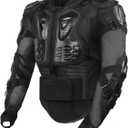 Motorcycle Armor Jacket Spine Chest Protection Full Body Gear Motocross Motos Protector Motorcycle MTB Jacket (Black) S