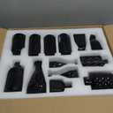 Brajttt Bud Vase Set of 25: Black Glass Vases - Small, Cute Vintage Set for Flower, Wedding, Home Decorations