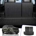 Rongtaod Cargo Mat Compatible with 2020-2025 Kia Telluride Cargo Liner Trunk Mat TPE All Weather Back Seat Cover Protector 2024 Telluride Accessories (Trunk Mat with Backrest Mat)