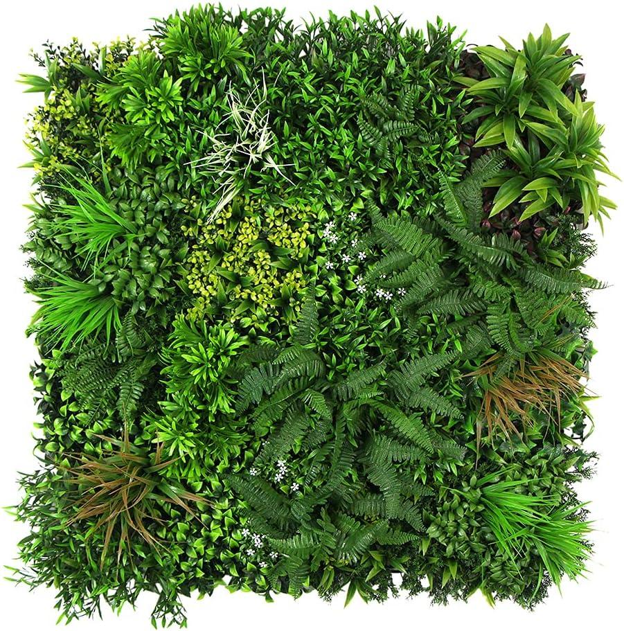 ULAND Artificial Topiary Hedges Panels, Ivy Fence Mat,Verticial Garden Privacy Fence Screen Greenery Wall Backdrop Decor, Garden Privacy Screen FenceB052 40x40