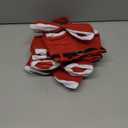 MSQ 10PCS Christmas Decorations Gift Bags Candy Bags Santa Pants Style Lovely Treat Bags Best for Wedding Holiday New Year Holiday Gift- Small Size(More Options)