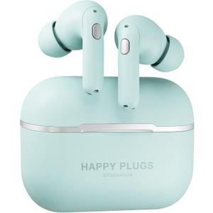 Happy Plugs Air 1 Zen – Fashion & Premium True Wireless in-Ear Earbuds – 30 Hours Battery Life – Passive Noise Cancellation - Mint