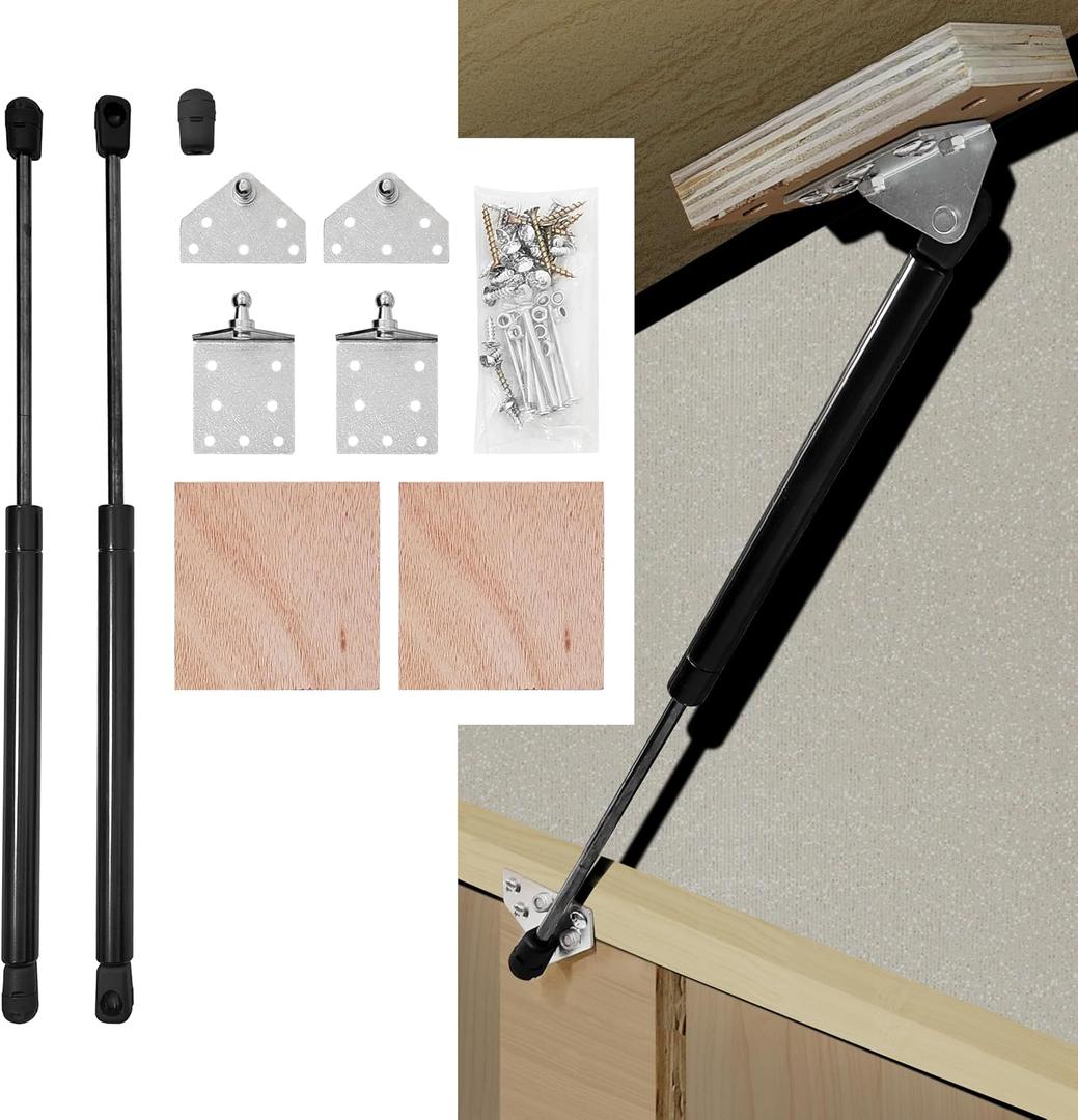 RV Bedlift Kit, Compartments 24 30 Small, Compatible with RV and Recreational Vehicles with Storage Boxes, BLK-SMALL Bed Lift Kits