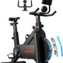 Yesoul Black Exercise Bike for Home,Smart White Cycling Bike Magnetic Stationary Bike, Low Noise Indoor Cycling Bike for Home Gym Electric Stationary Bike with Tablet Mount & Comfortable Seat Cushion for Women Apartment Workout Bike for Fitness