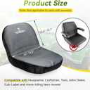 Lawn Mower Seat Cover, Weatherproof Durable Tractor Seat Cover Compatible with Husqvarna Craftsman Toro John Deere Cub Cadet Riding Lawn Mower, Medium