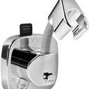 Ipefan Shower Head Holder,360° Adjustable Shower Holder for Wall RV,Removable Suction Cup Handheld Shower Head Holder,Waterproof Shower Handle Holder,No Drill,Bathroom Accessories,Polished Chrome