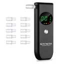 Professional Ketone Breath Analyzer Portable Breath Ketosis Meter for Ketosis Testing - High Precision Ketone Breath Tester with 10 Mouthpieces for Tracking Your Ketones