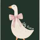 ZTGDA Silly Goose Wall Art Poster for Nursery and Playroom – Cute Bow Goose Hanging Print with Frame, Farm Animal Decor for Kids Room,Toddler Room,Library Reading Room 16x12inch (Green)