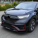 Car Accessories Fit for Honda CRV CR-V 2020 2021 2022 Exterior Front Bumper Lower Strip Guard Trim (Red+Black) ABS 4 PCS
